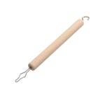 Button Hook and Zip Puller Wooden Handle
