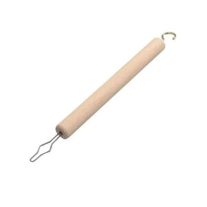 Button Hook and Zip Puller Wooden Handle