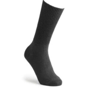 Diabetic Fuller Fitting Calf Length Socks Black Large Pair