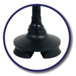 Walking Stick Pivot Foot - 360 Rotation