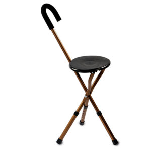 Tripod Cane with Seat- Height and Seat Adjustable