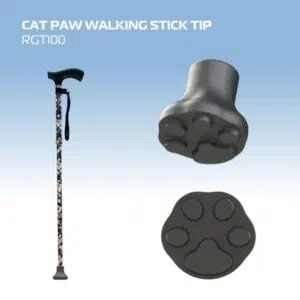 Cat Paw Walking Stick Tip 19mm Shaft