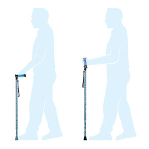 Hybrid Walking Stick/Pole Blue Camo