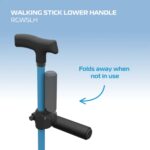 Foldable Lower Handle for Walking Stick