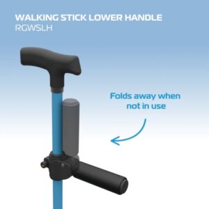 Foldable Lower Handle for Walking Stick