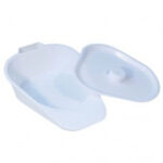 Slipper Pan with Lid 1.25L Small White
